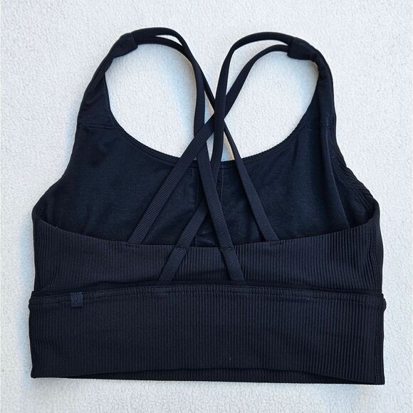 Lululemon Energy Black Longline Ribbed Sports Bra - Picture 5 of 9